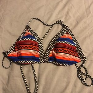 Tribal print bikini top
